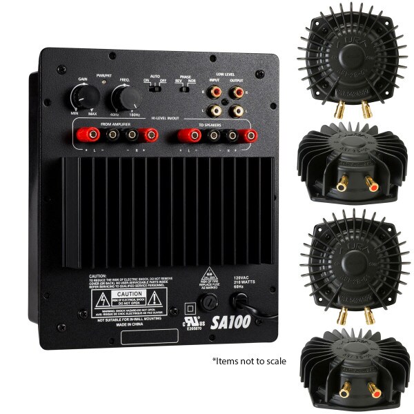 Main product image for Dayton Audio SA100 Amp With 4 Aura Pro Bass Shake 300-9001